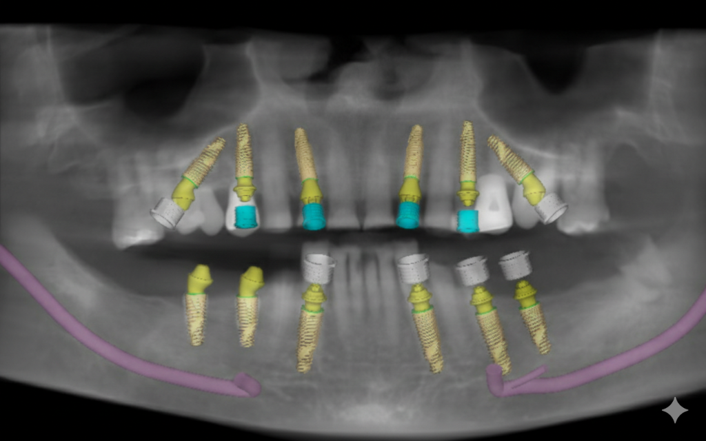Computer-guided All-on-4 implant surgery — same-day teeth Littleton Colorado