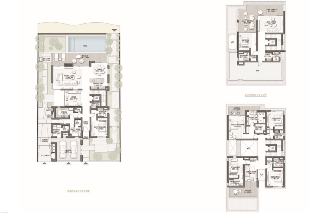Palm Jebel Ali Villa Floor Plan