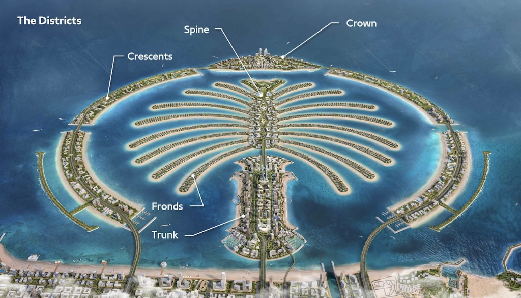 Palm Jebel Ali Master Plan — The Districts