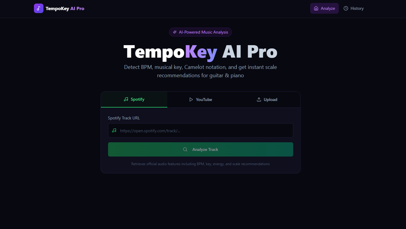 TempoKey AI template preview