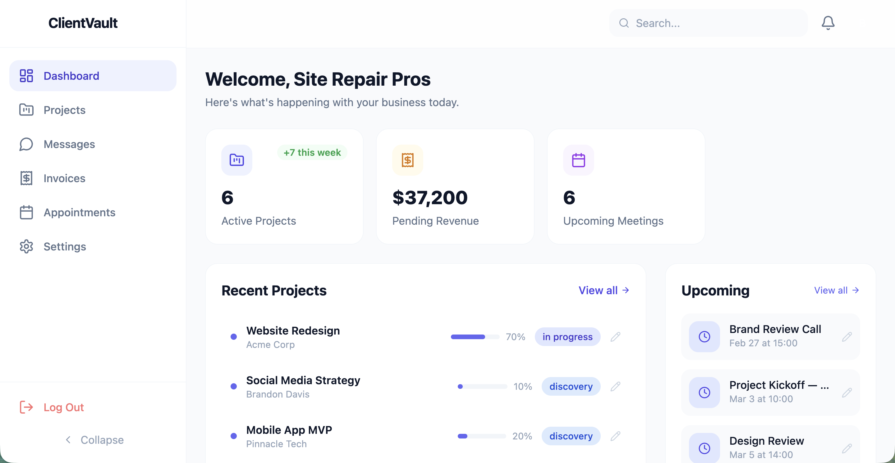 Pipeline Pro template preview
