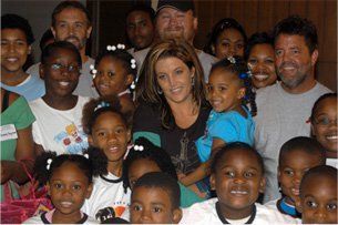 Lisa Marie Presley with community families