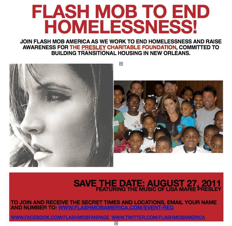 Flash Mob to End Homelessness — Presley Charitable Foundation