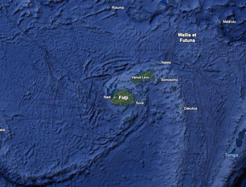Fiji Islands map