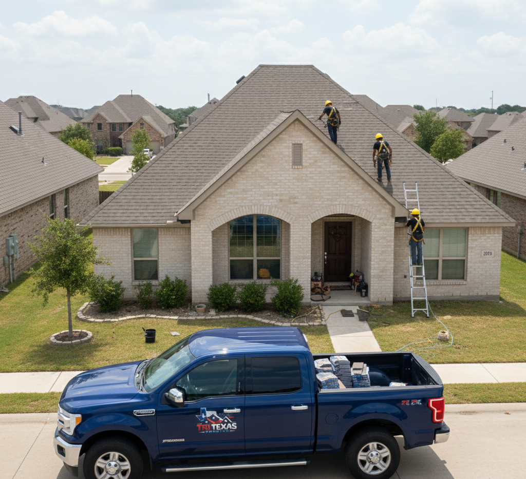 Roofing work