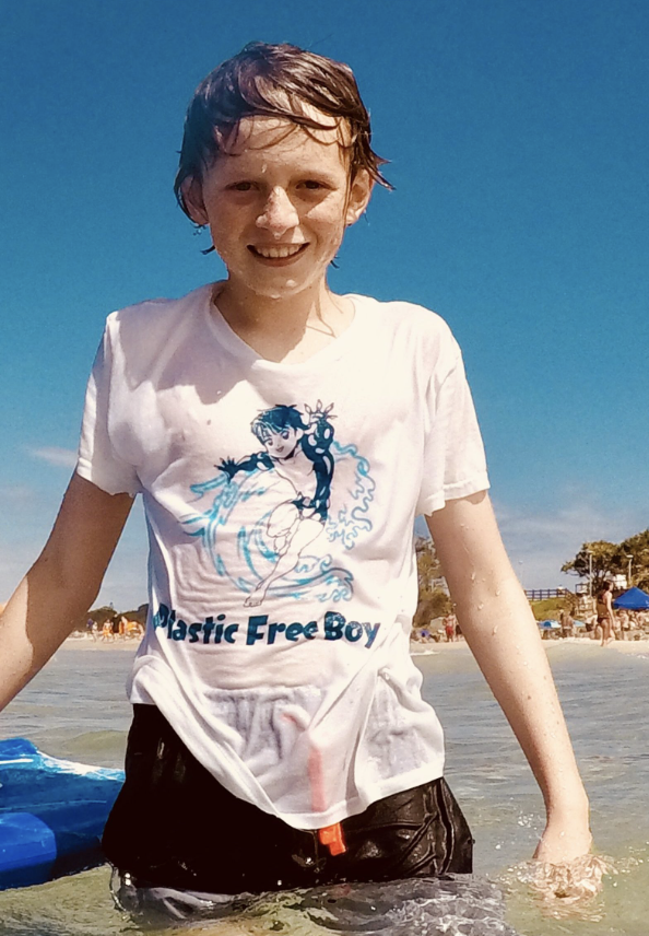 Plastic Free Boy β at the beach