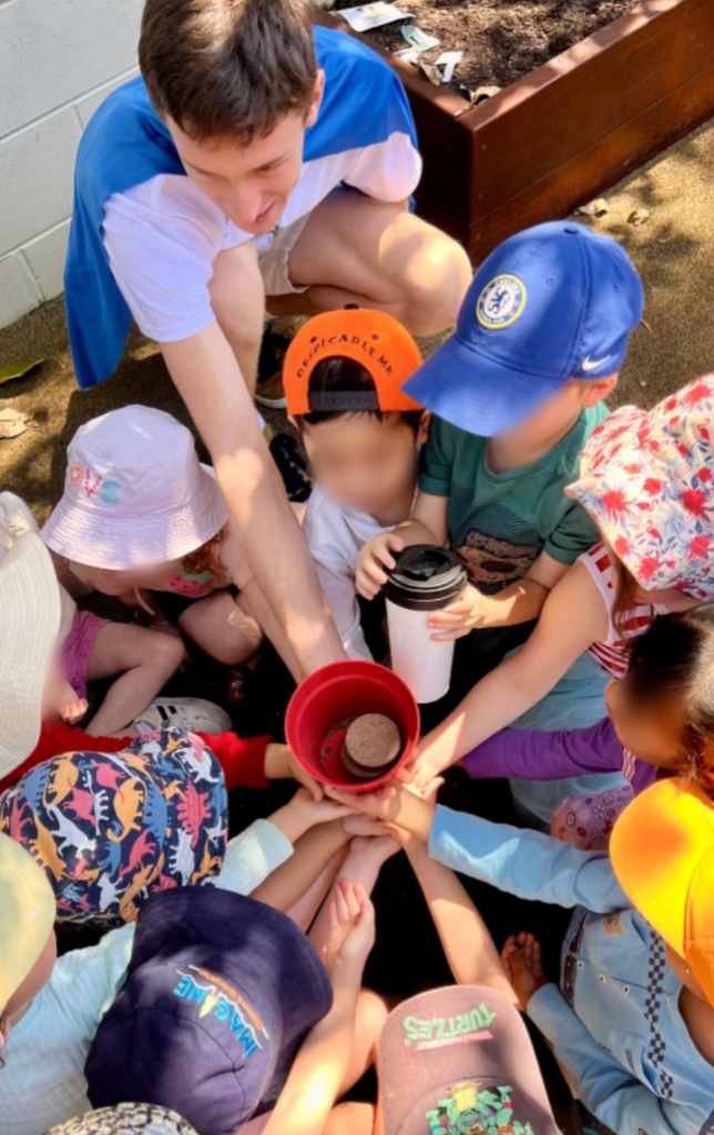 Children engaged with Plastic Free Boy activity