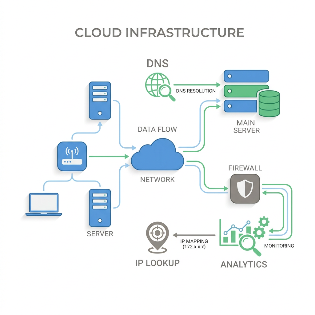 Network diagnostic tools illustration