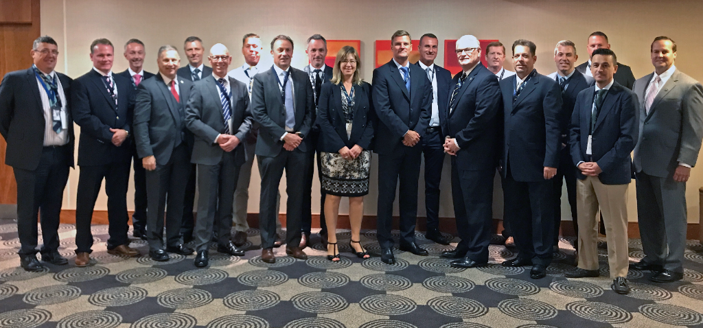 International law enforcement and intelligence professionals at Aviation Security practices session