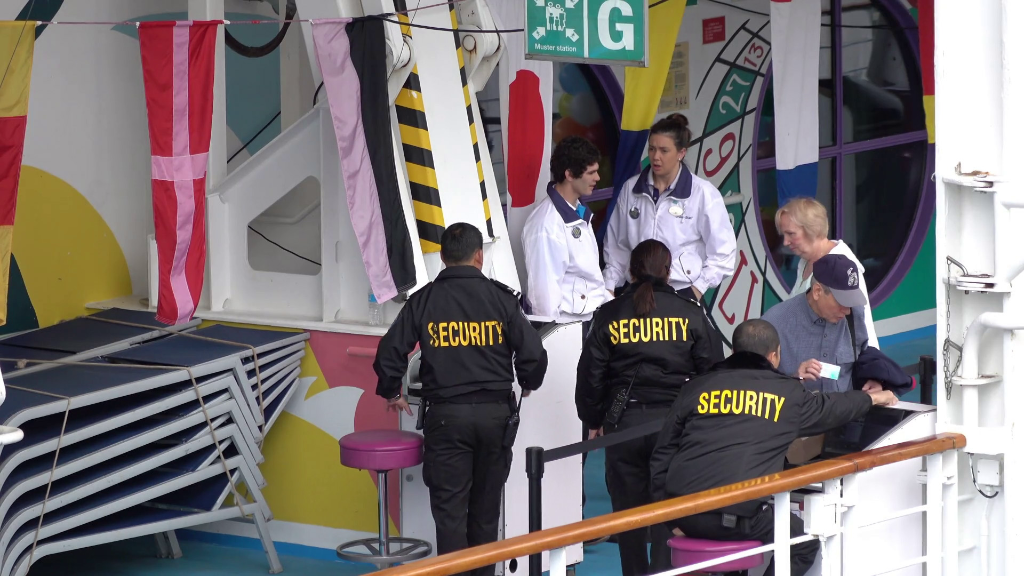 Security on cruise ship