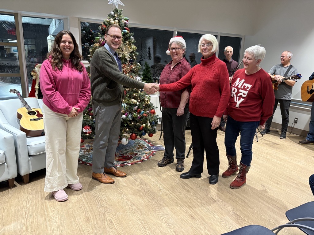 NSHN Blind River Auxiliary cheque presentation