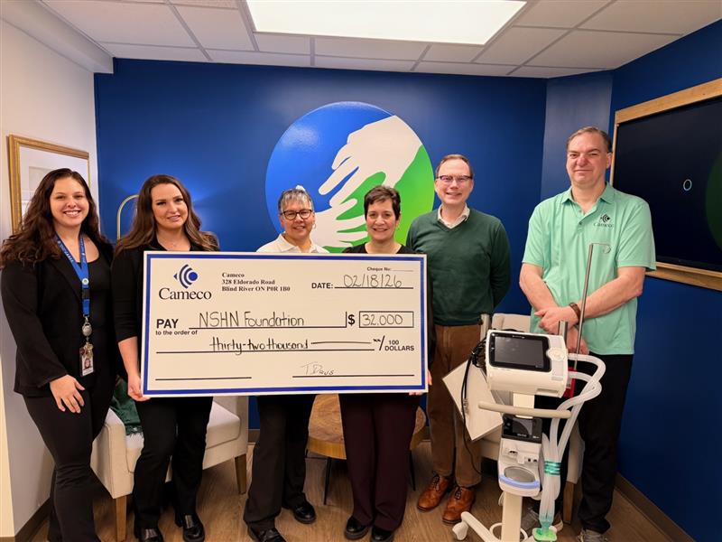 Cameco cheque presentation