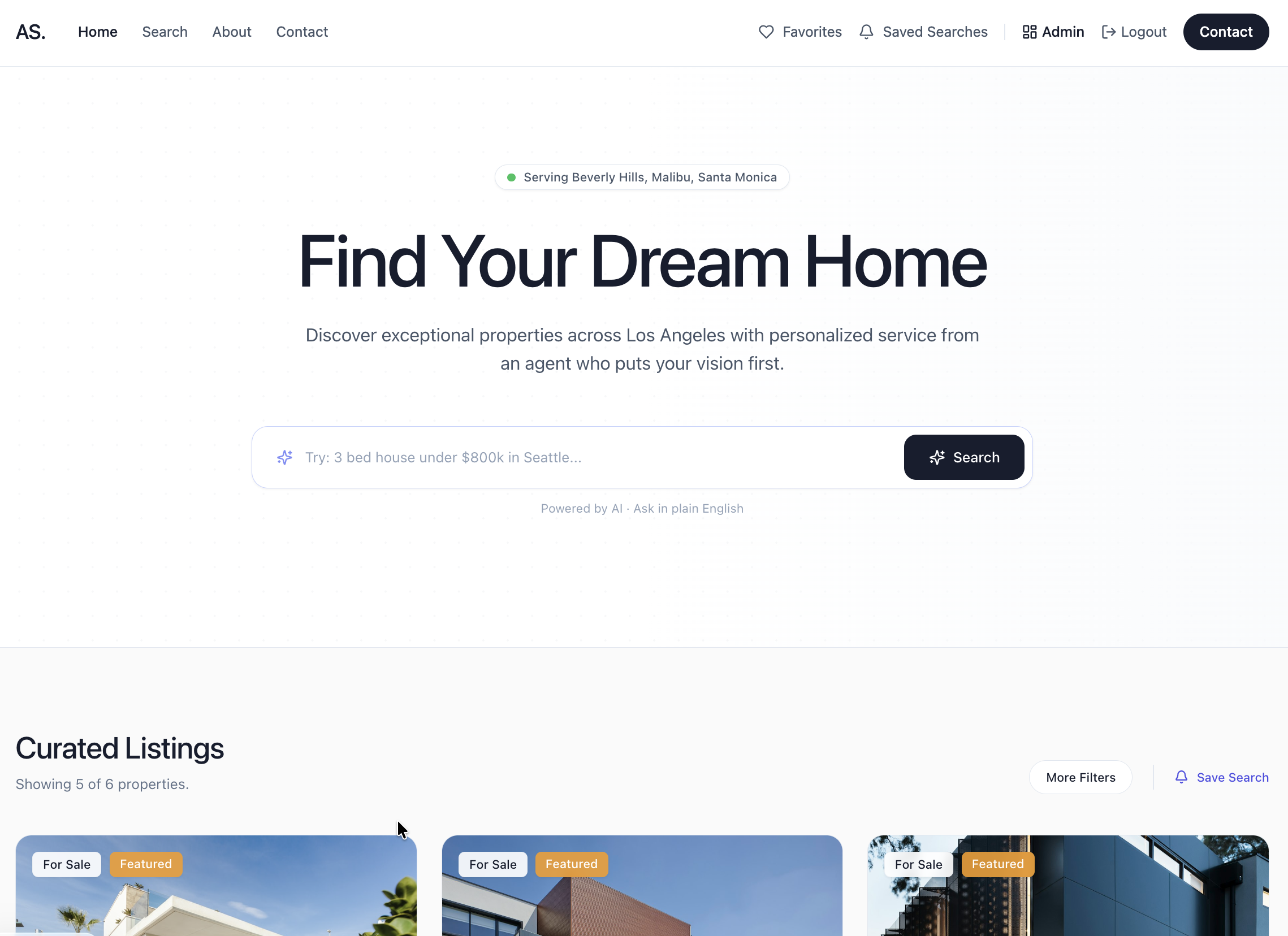 Real Estate Agent template preview