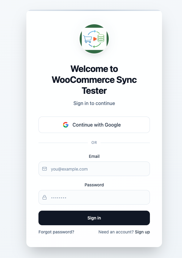 WooCommerce integration template preview
