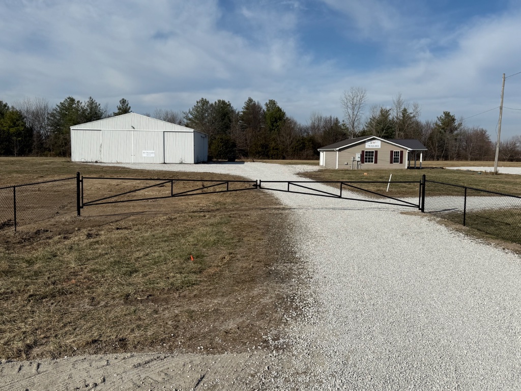 Commercial Chain Link Entrance - Gertz FenceWorks LLC, Collinsville IL