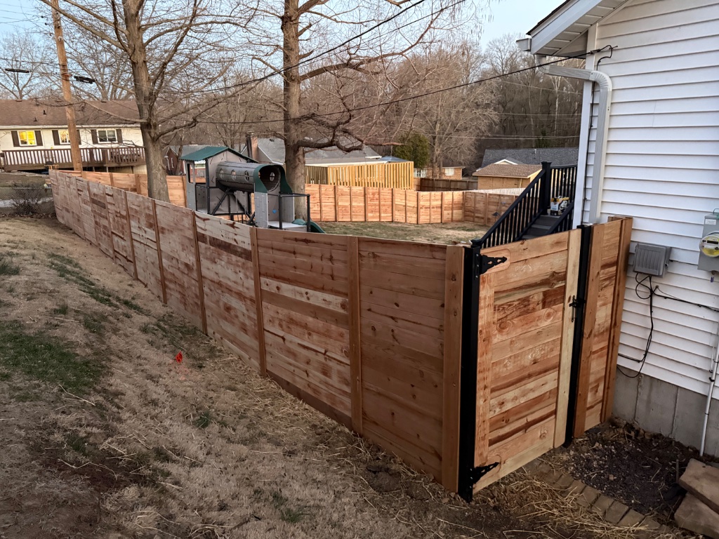 Cedar Privacy Fence - Gertz FenceWorks LLC, Collinsville IL