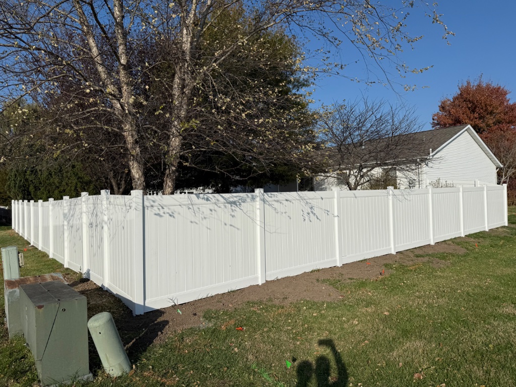 Vinyl Fence with Gate - Gertz FenceWorks LLC, Collinsville IL