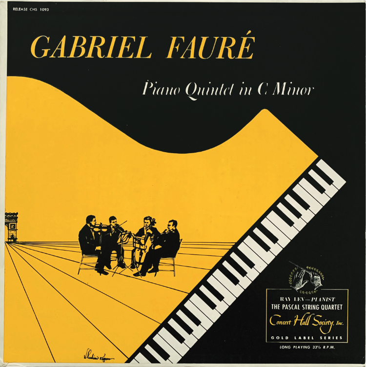 Gabriel Fauré Piano Quintet in C Minor — Concert Hall Society LP