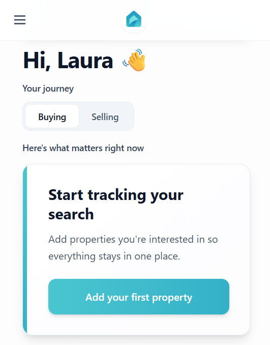 HomeStretch app dashboard