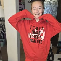 Cheer Practice Hoodie — Worn