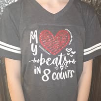 My Heart Beats in 8 Counts Tee