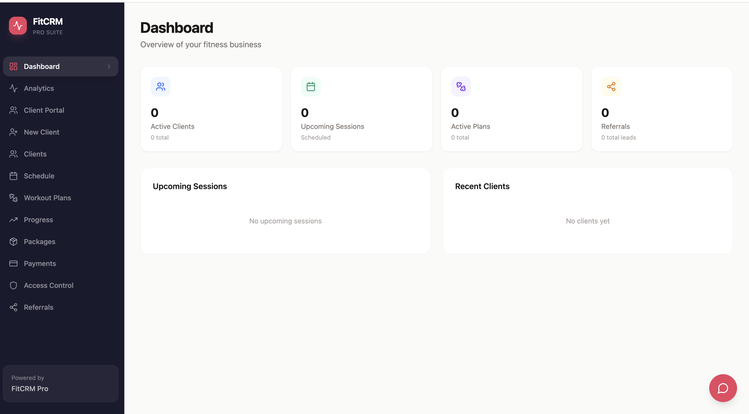 FitTRack Pro Gym Management template preview