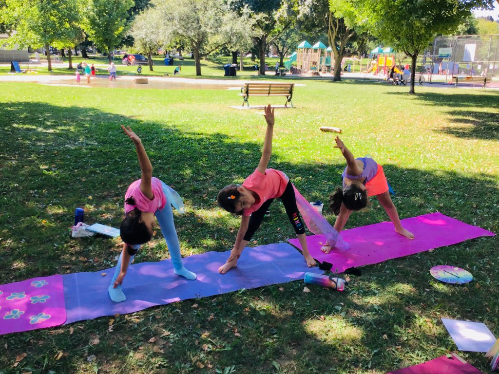 Daycare yoga fun