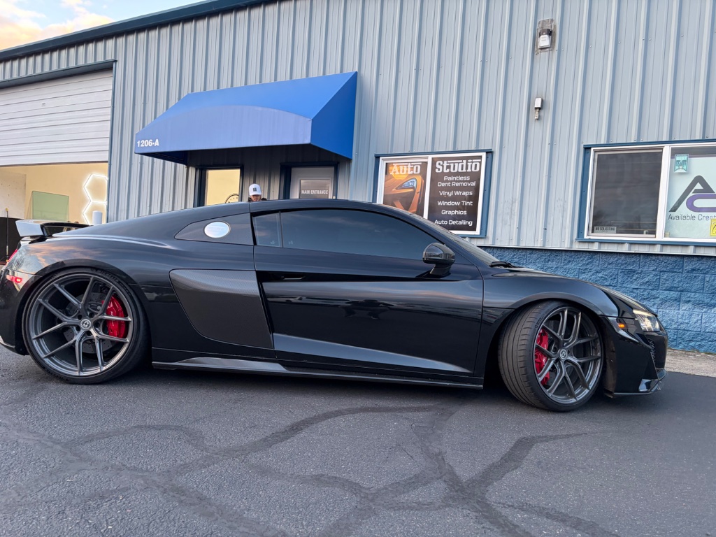 Ceramic window tint installation at Auto Studio near Salmon Creek, WA