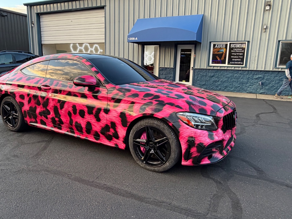 Vinyl color change wrap completed at Auto Studio in Vancouver, WA