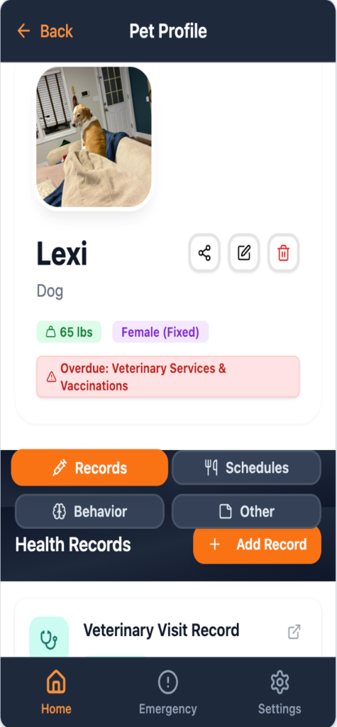 Health Records & Scheduling