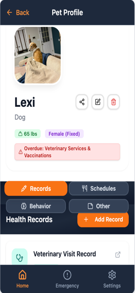 Complete Pet Profiles