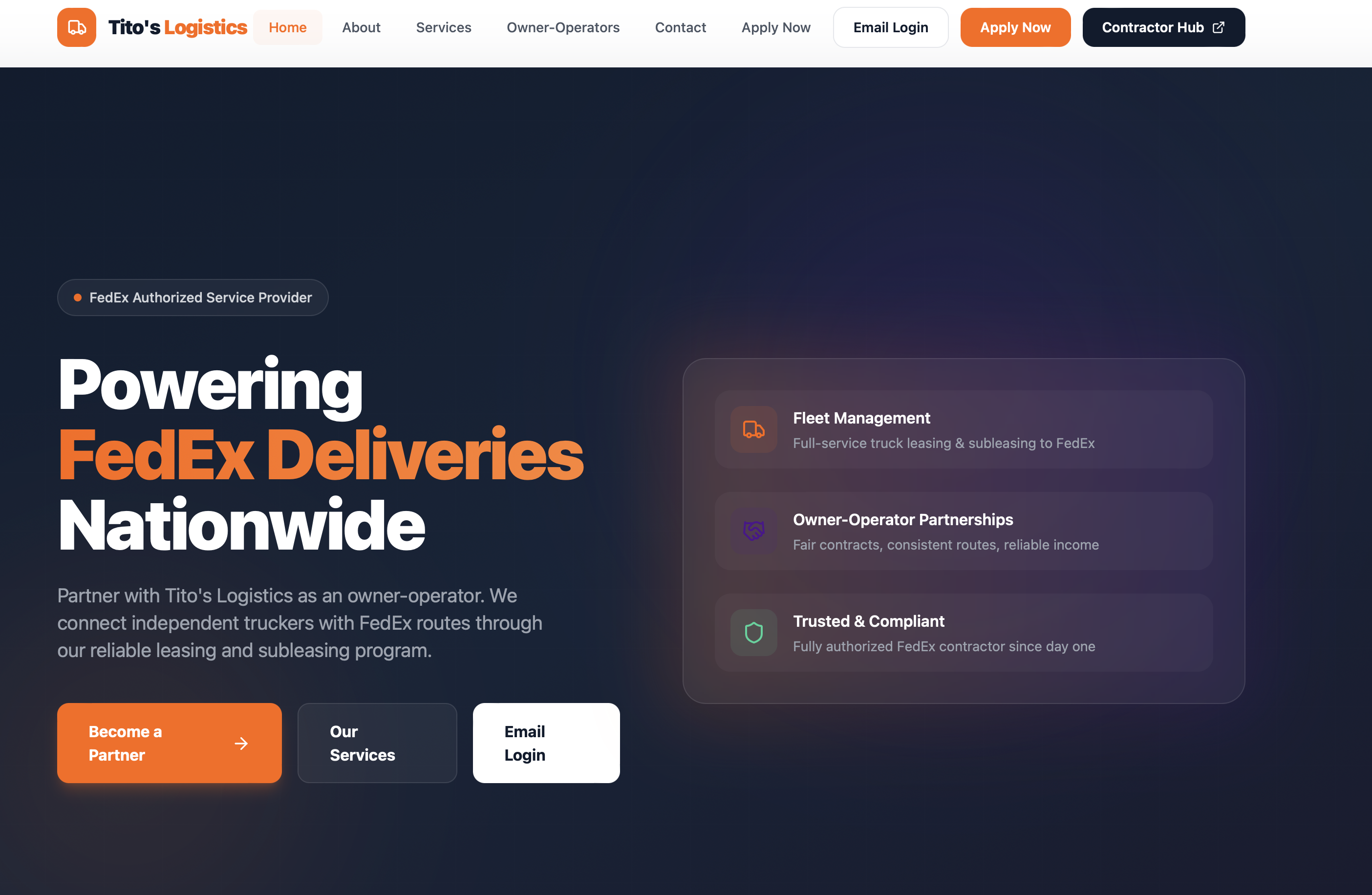 Fedex Contractors  template preview