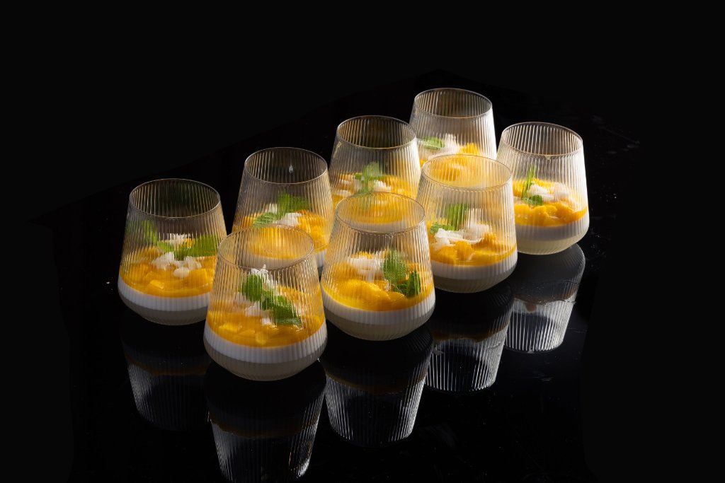 Coconut Mango Panna Cotta