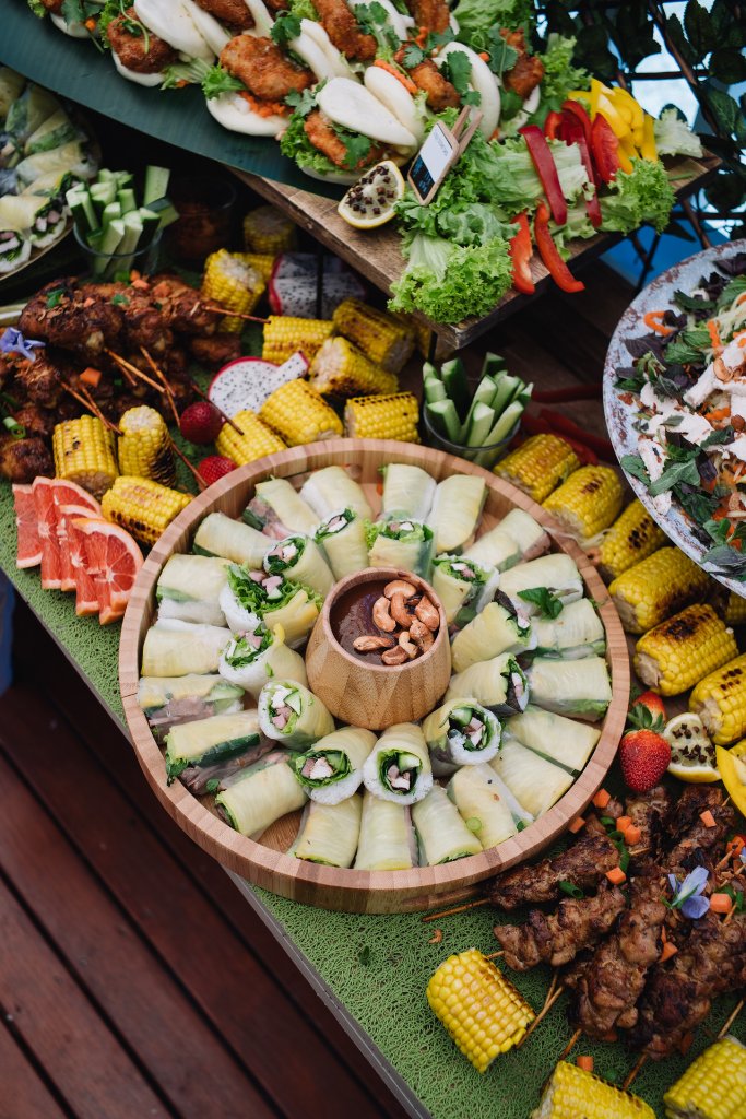 Vietnamese banquet spread
