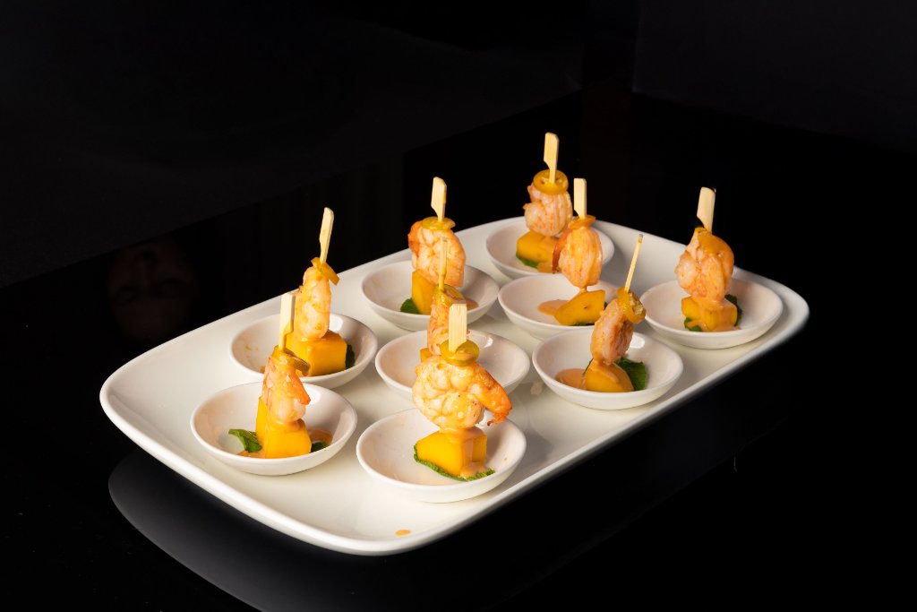 Prawn tarts served at Greenhouse