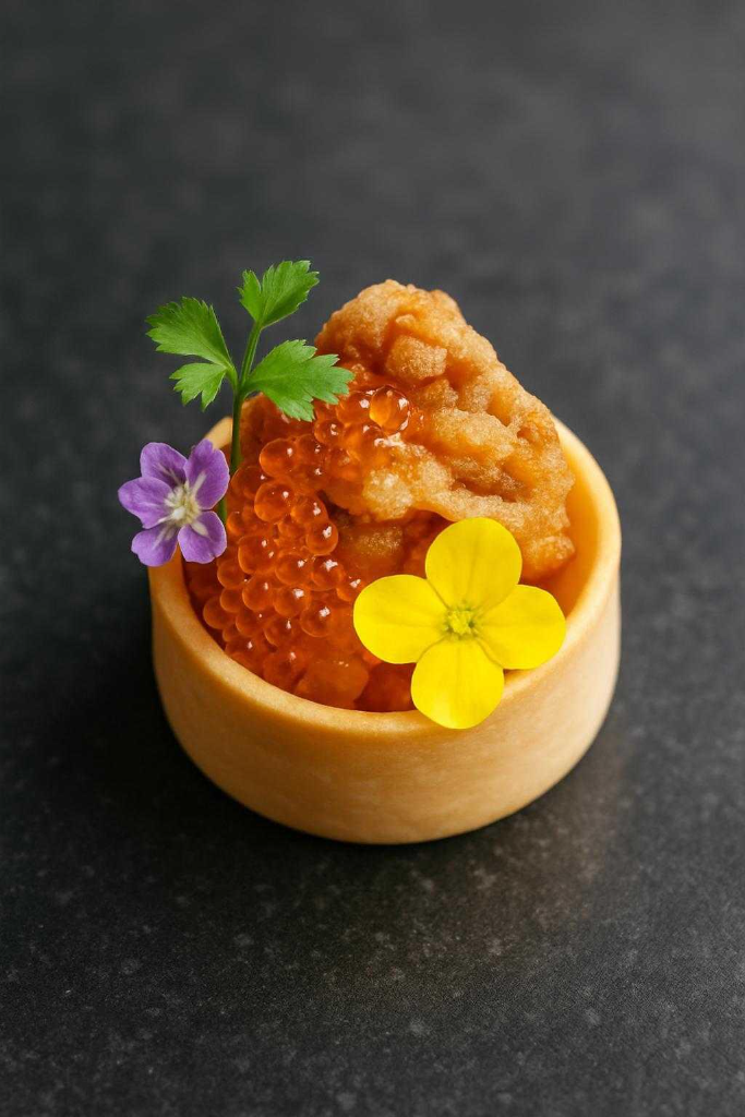 Salmon Crunch Tartlet