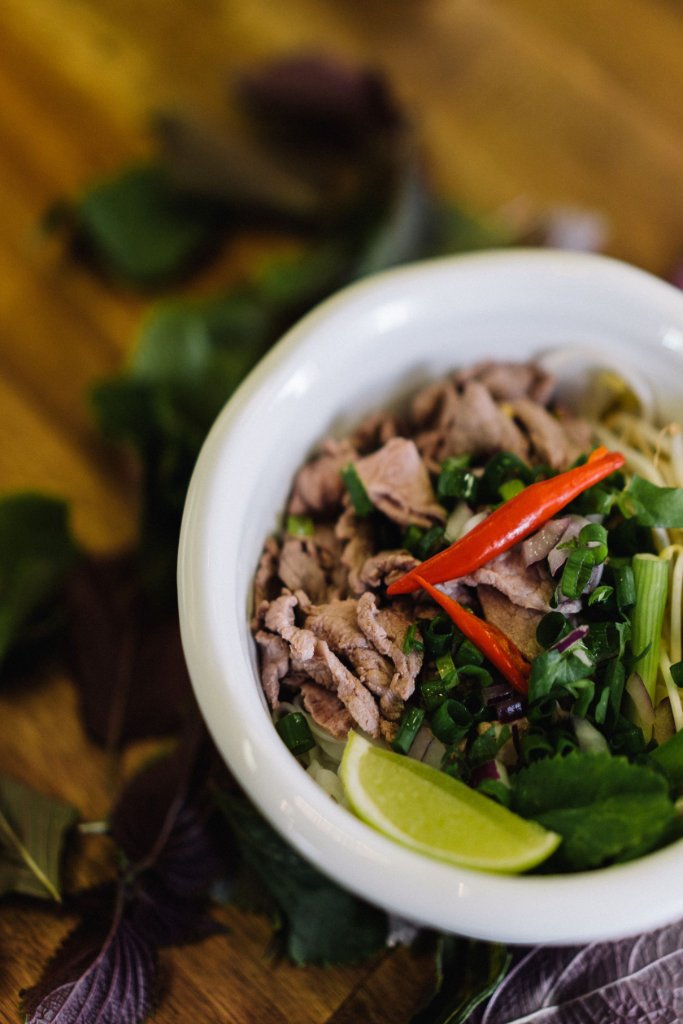 Café Vietnamese food display