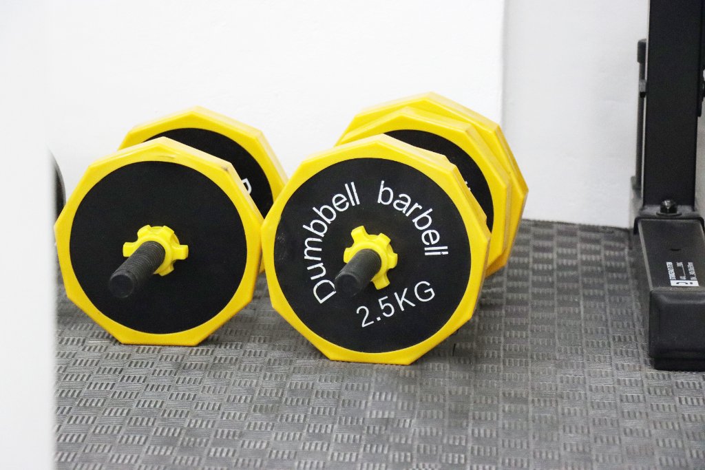 Gym Dumbbells Close-up
