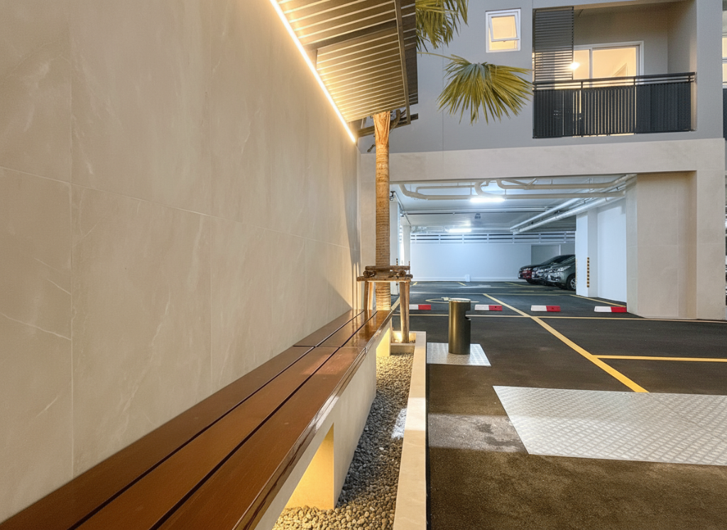 Hotel Parking Area Night