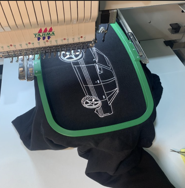 In Production — Tajima Embroidery