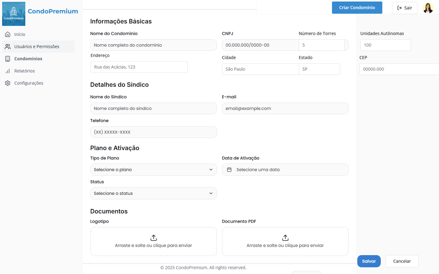CondoPremium template preview