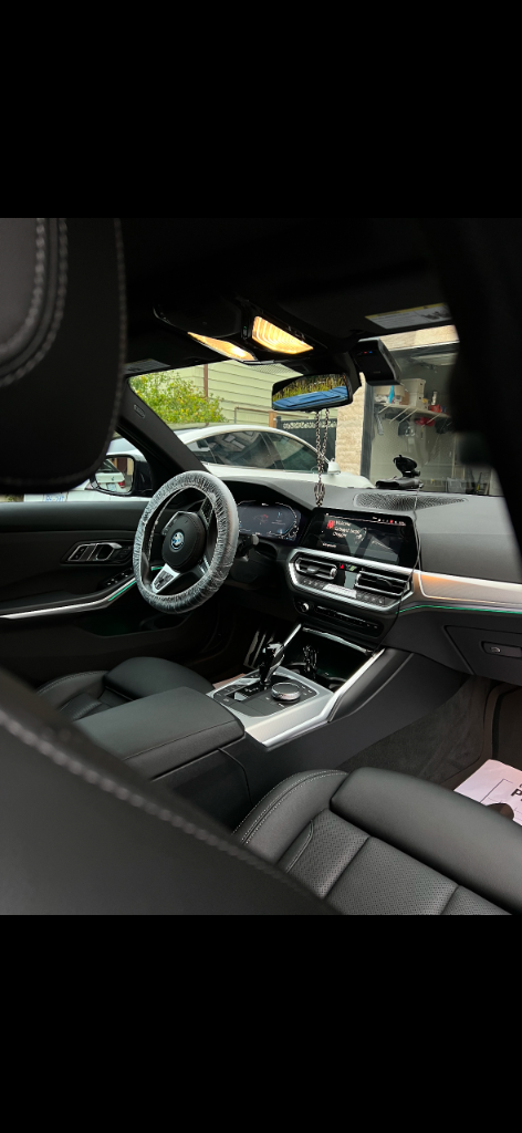 Detailed BMW interior dashboard and center console