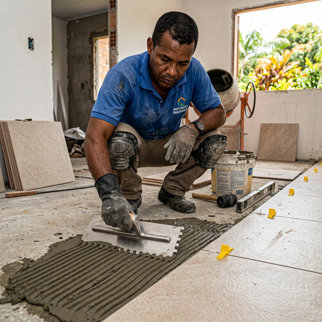 Argamassa errada quebra o seu piso em 2 anos