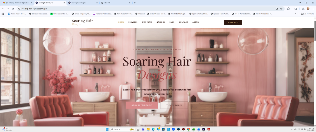 Soaring Hair Designs Website