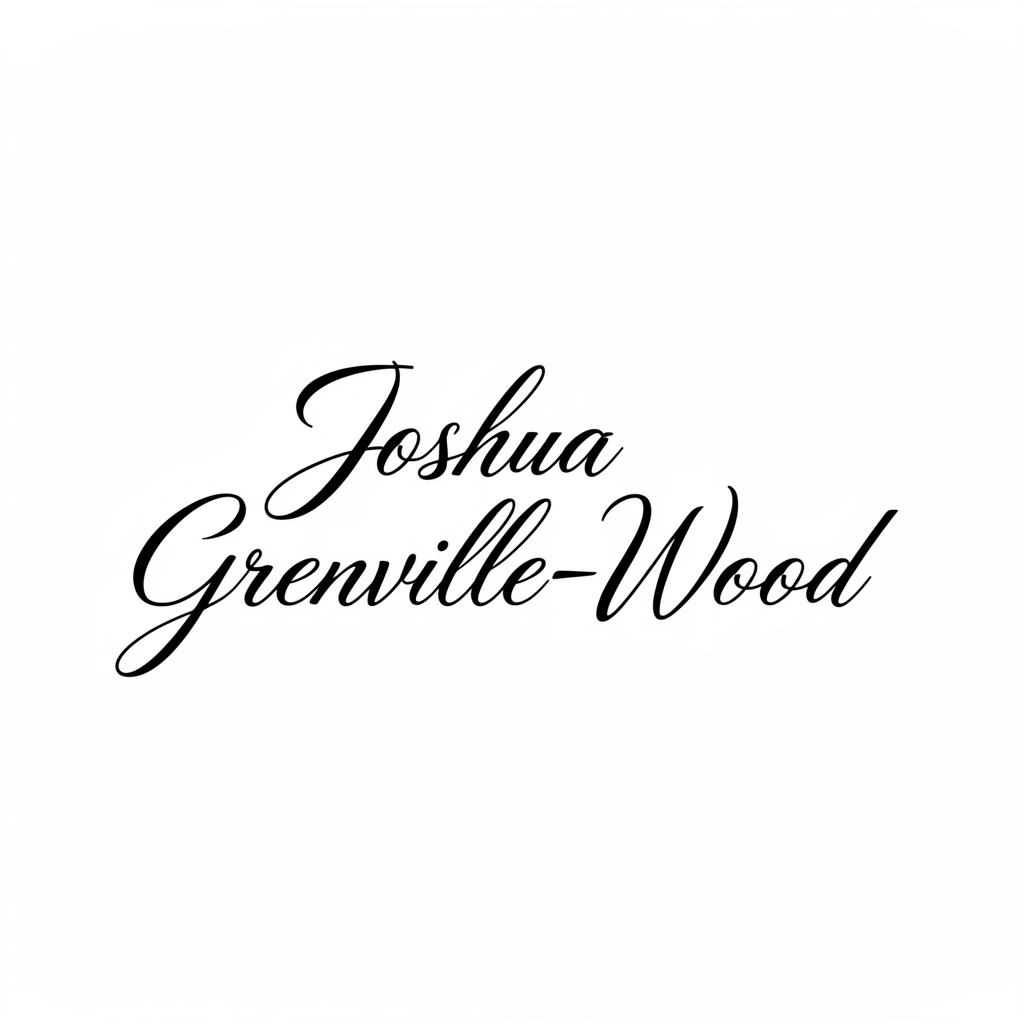 Joshua Grenville-Wood Signature