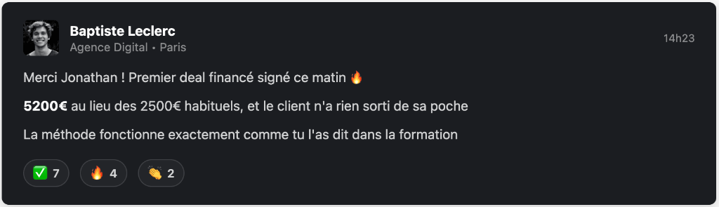 Témoignage client 1