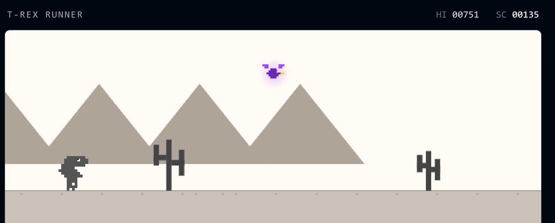 Dino Run template preview