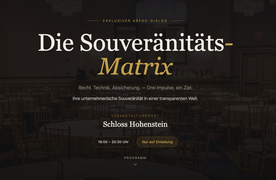 schloss event template preview