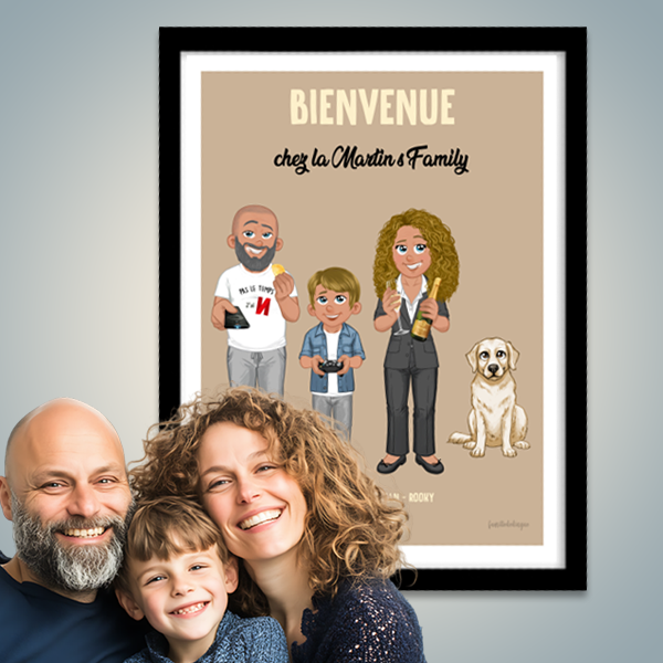 Poster personnalisé Famille