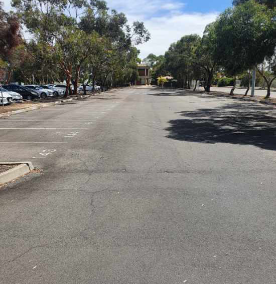 Commercial carpark cleaning service using industrial floor cleaning equipment